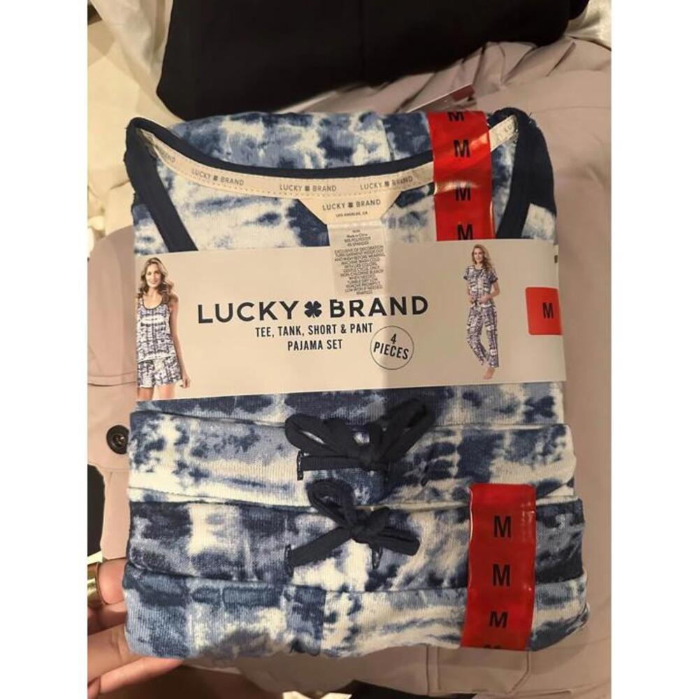 Lucky Brand 4-Piece Pajama Set - Medium